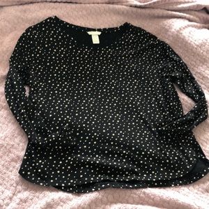 Long Sleeve Blouse with Stars